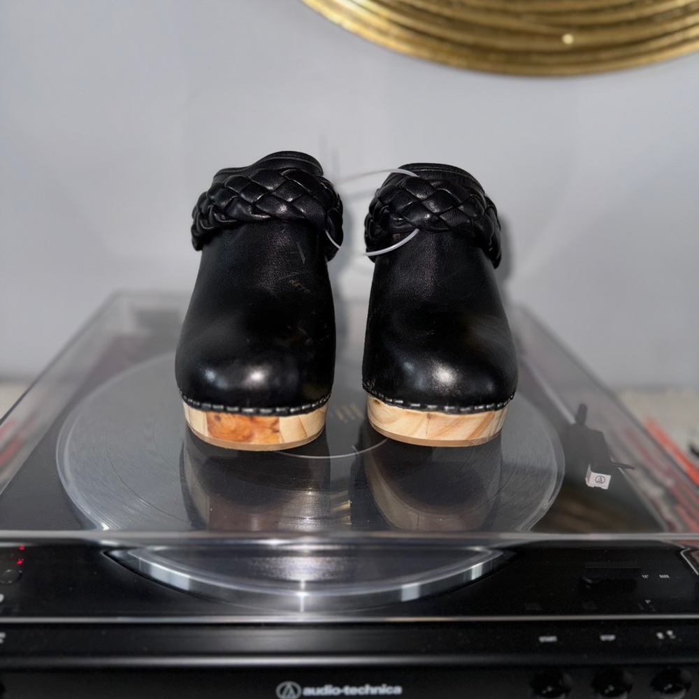 Dolce Vita Black Leather Mules